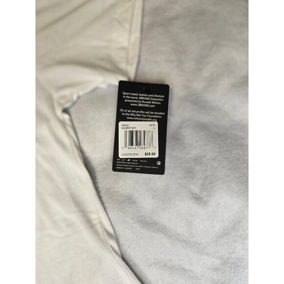 Nike 3Brand "Keep‎ It Moving" Graphic T-Shirt Split Back Athletic Sports S Youth - Picture 3 of 6